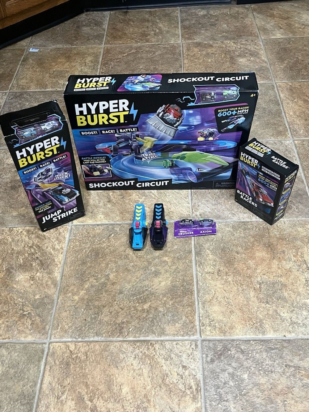 Hyper Burst Shockout Circuit Playset | Race and Battle! | Customizable Race T...
